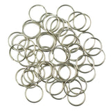 Maxbell 3x50pcs Stainless Steel Split Key Rings Bulk for Keychain and Crafts 18mm
