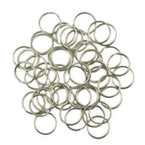 Maxbell 3x50pcs Stainless Steel Split Key Rings Bulk for Keychain and Crafts 18mm