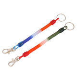 Maxbell 24 pcs Retractable Spiral Stretch String Keychain Key Ring Chain Keyring