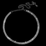 Maxbell 2x4-Row Rhinestone Ladies Waist Chain Belt in Silver