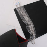 Maxbell 2x4-Row Rhinestone Ladies Waist Chain Belt in Silver