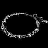 Maxbell Crystal Rhinestone Rhombus Belt Body Belly Waist Chain Bikini Beach Silver - Aladdin Shoppers