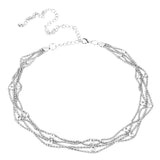 Maxbell Crystal Rhinestone Rhombus Belt Body Belly Waist Chain Bikini Beach Silver - Aladdin Shoppers