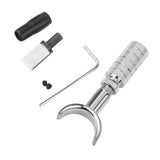 Maxbell 2xAdjustable Stainless Steel Leather Tool Cutting Swivel Carving Knife Set