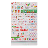 Maxbell 6 Sheets Cute Transparent Calendar Diary Book Scrapbook Decoration Stickers