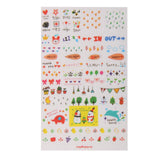 Maxbell 6 Sheets Cute Transparent Calendar Diary Book Scrapbook Decoration Stickers