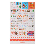 Maxbell 6 Sheets Cute Transparent Calendar Diary Book Scrapbook Decoration Stickers