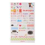 Maxbell 6 Sheets Cute Transparent Calendar Diary Book Scrapbook Decoration Stickers