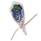 Maxbell 1/12 Dollhouse Miniature Clay Blue Rose Flower Bouquet