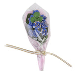 Maxbell 1/12 Dollhouse Miniature Clay Blue Rose Flower Bouquet