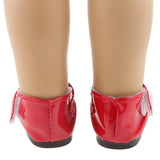 Maxbell Red Shoes for American Dolls