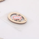 Maxbell 2x10pcs Laser Cut Happy Easter Egg Wooden Embellishment with String