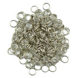 Maxbell 15x200pcs/Lot Steel Metal Key Split Ring Keyrings Key Chain Findings 6mm silver