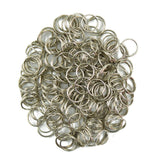 Maxbell 20x200pcs/Lot Steel Metal Key Split Ring Keyrings Key Chain Findings 8mm silver