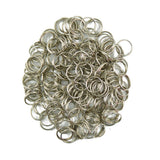 Maxbell 20x200pcs/Lot Steel Metal Key Split Ring Keyrings Key Chain Findings 8mm silver