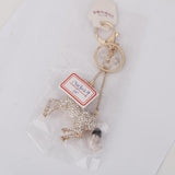 Maxbell 2xCreative Crystal Horse Charm Pendant Key Ring Keychain