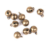 Maxbell 5x100pcs Antique Bronze Brass Jingle Bells Charm Bead Jewelry Findings 6mm