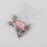 Maxbell 100pcs Silver Tone Brass Jingle Bells Charm Bead Jewelry Findings 6mm