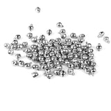 Maxbell 100pcs Silver Tone Brass Jingle Bells Charm Bead Jewelry Findings 6mm