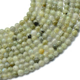 Maxbell 3x4mm Natural Labradorite Round Gemstone Loose Beads 15inch