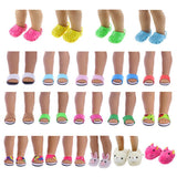Maxbell Fashion Pink Beach Sandals for  Doll