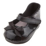 Maxbell Fashion Black Shoes for Girl Doll
