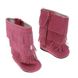 Maxbell Fashion Fuchsia Boots Shoes for Girl Doll