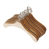 Maxbell 4x10pcs Wooden Clothes Hanger Metal Hook for 1/3  BJD Dolls
