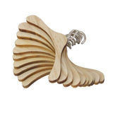 Maxbell 10x10pcs Wooden Clothes Hanger for 1/4  BJD Dolls