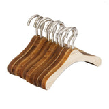 Maxbell 10x10Pcs 1/6 BJD Clothing Rack Wooden Hanger Metal Hooks Closet Accessories