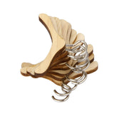 Maxbell 3x10Pcs 1/6 BJD Clothing Rack Wooden Hanger Metal Hooks Closet Accessories