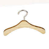 Maxbell 10x10Pcs 1/6 BJD Clothing Rack Wooden Hanger Metal Hooks Closet Accessories
