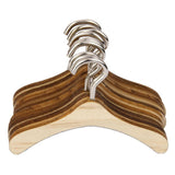 Maxbell 10x10Pcs 1/6 BJD Clothing Rack Wooden Hanger Metal Hooks Closet Accessories