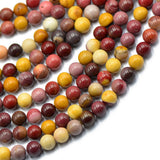 Maxbell 5x8 mm Natural Mookaite Gemstone Jewelry Making Loose Spacer Beads 15'' Round