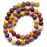 Maxbell 5x8 mm Natural Mookaite Gemstone Jewelry Making Loose Spacer Beads 15'' Round