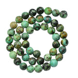 Maxbell 4x8mm Natural African Turquoise Jewelry Making loose gemstone beads strand 15"