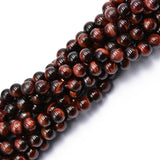 Maxbell Maxbell 8mm Red Tiger Eye Jewelry Making Loose Gemstone Beads Strand 15