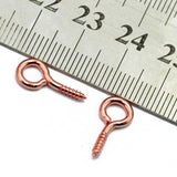 Maxbell 6x50Pcs Screw Eyes Pin Jewelry Making Findings Rose Gold