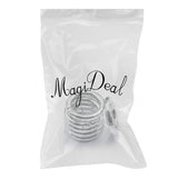 Maxbell Maxbell 6pcs Silver alloy Round Spring Snap Hooks clip Handbag Purse Shoulder Strap