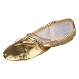 Maxbell 2xWomen Girl Gold Ballet Pointe Gymnastics Leather Dance Shoes 37