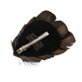 Maxbell Blue Peacock Feather Bride Hair Clip Fascinator Crystal Wedding Party