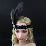 Maxbell Peacock Feather Headband Costume Party Head Piece Hair Band
