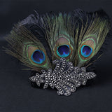 Maxbell Peacock Feather Headband Costume Party Head Piece Hair Band