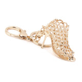 Maxbell Gold High Heel Shoe Charm Keyring Keychain