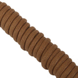 Maxbell 3x3mm Waxed Cotton Round Shoelaces Brown Laces Brogues Shoes 100cm