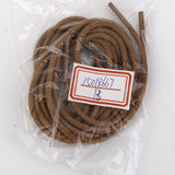 Maxbell 3x3mm Waxed Cotton Round Shoelaces Brown Laces Brogues Shoes 100cm