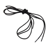 Maxbell 4x3mm Waxed Cotton Round Shoelaces Black Cord Laces Brogues Shoes 80cm