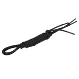 Maxbell 4x3mm Waxed Cotton Round Shoelaces Black Cord Laces Brogues Shoes 80cm