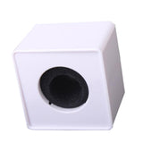 Maxbell 3pcs ABS Mic Microphone Interview Square Cube Logo Flag Station