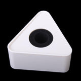 Maxbell 3pcs ABS Mic Microphone Interview Square Cube Logo Flag Station